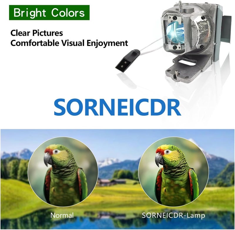 SORNEICDR BL-FU245A Replacement Projector Lamp Bulb Compatible with Optoma HD39HDR GT1080HDR EH412ST EH412 W412 X412 Projectors, with Housing - Image 3
